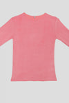 BASERANGE Long Sleeve T-Shirt TOOL-VE-AU23 Drunk Pink